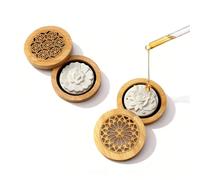 PHMING 2 Pezzi Diffusori Olio Essenziale, con Magnete Diffusore di Pietre Aromatiche, Forma Rotonda Pietra Diffusore di Oli Essenziali, con 2 Pietre Aromatiche, per Soggiorno, Ufficio