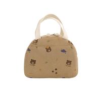 PHMING 6.5L Borsa Pranzo, Portatile Borse Frigo Piccole, Pieghevole Borsetta Termica Porta Pranzo, con Motivo a Orso, Adatto per Ufficio, Scuola e Campeggio