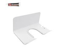 PHMING Porta Phon da Muro, Bocca a Forma di U, Appendi Phon da Muro, Porta Asciugacapelli con Colla Senza Unghie, può Contenere Spine, Adatto a Pareti Lisce (Bianco)
