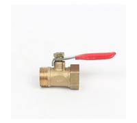 PHNOITPQ 1 pz 1/8" 1/4'' 3/8'' 1/2'' Raccordo a Sfera filettato Femmina/Maschio in Ottone Raccordo in Rame Adattatore for Giunto Valvola a Sfera in Ottone(0.25 inch)