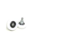 PHNOITPQ 2 Pezzi 8x30x7mm Cuscinetti in plastica con Viti M6 BS60830-7C1L8M6 30mm di Diametro Pom bullone Rullo Guida Piatta in Nylon puleggia(BS62630-9C8L10M6)