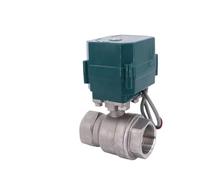 PHNOITPQ Valvola a Sfera motorizzata in Acciaio Inox DN15-50, Passaggio Totale, valvola a Sfera Grande, attuatore Elettrico a 2/3 Fili, AC220V DC24V DC12V(Ac220v-cr03,0.5 inch)