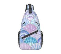 Phnom Penh Borsa a tracolla con conchiglie colorate, borsa a tracolla casual a tracolla da escursionismo zaino a tracolla a tracolla zaino da viaggio per uomo donna