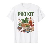 Pho Kit Ingredients Ricetta della zuppa di Noodle vietnamita Asiatica Maglietta