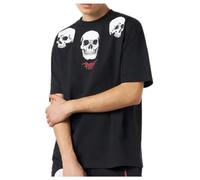 PHOBIA t-Shirt Triple Skull Maglia Uomo Black Limited Edition Archive Milano Originale (IT, Testo, S, Regular, Regular, Nero)