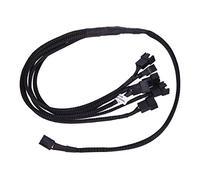 Phobya 0 Y-Cable 4Pin PWM to 6X 4Pin PWM 60cm - Black Cavi Cavi e adattatori per ventole