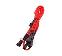 Phobya Y-Cable 0 3Pin Molex to 6X 3Pin Molex 60cm - UV Red Cavi Cavi e adattatori per ventole