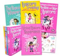 Phoebe and Her Unicorn Book Set - Phoebe and Her Unicorn Graphic Novels Bundle Includes 4 Assorted Phoebe and Her Unicorn Adventure Books with 5 Volumes Plus Stickers | Illustrated Storybooks for Kids