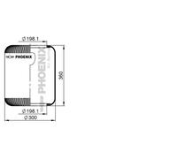 PHOENIX 1 E 32 Soffietto, Sospensione pneumatica