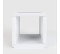 Phönix 11 88 08 We - Cubo scaffale/Tavolo d'appoggio, Laccato Lucido