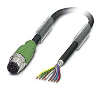 Phoenix 1522794 10 m Black, Grey Signal Cable - Signal Cables (10 m, m12, Black, Grey)