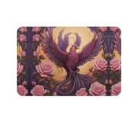 Phoenix and Rose - Tappetino di benvenuto stampato, 40,6 x 61 cm, tappetino assorbente per porta del bagno e della cucina