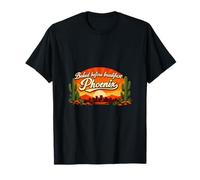 Phoenix AZ Sunrise Cactus City Pride Vintage Maglietta