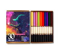 Phoenix Candle Company - Set di 30 candele in cera d'api, arrotolate a mano, colori assortiti