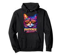 Phoenix Cat | Occhiali da Sole Sun Valley alla Moda Felpa con Cappuccio