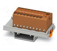 PTFIX Blocco di distribuzione 4/18x1,5-ns35 bn, marrone 1047457