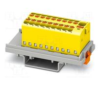 PTFIX Blocco di distribuzione 4/18x1,5-ns35 ye, giallo 1047459