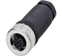 Phoenix 1513347 M12 Nero, Acciaio Inox - Connettore, 40 - 85 °C, Nero, Acciaio Inox, IP67