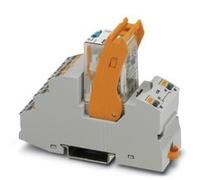 PHOENIX CONTACT RIF-2-RPT-LDP-24DC/4X21 Modulo relè preassemblato con connettore push-in, base relè di contatto di potenza e staffa di supporto, 4 commutatori, tensione di ingresso 24 V DC