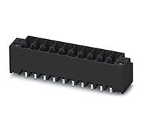 PHOENIX CONTACT DMCV 1,5/9-G1F-3,5-LR P26THR - Barra di base per circuiti, sezione nominale 1,5 mm², 18 porte, DMCV 1,5/.-G1F-THR, portata griglia 3,5 mm, confezione da 50 pezzi, colore: Nero