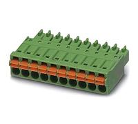 PHOENIX CONTACT FMC 1,5/2-ST-3,5 AU Connettore per scheda circuito circuito stampato 1,5 mm², sezione nominale 2 porte, FMC 1,5/..-ST, serie articolo 3,50 mm, colore verde, 50 pezzi