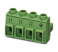 PHOENIX CONTACT GMSTB 2,5 HCV/4-ST-7,62 L1-PE - Connettore per circuito stampato 2,5 mm², sezione nominale 2,5 mm², verde, 16 A, 1000 V, 4 poli, GMSTB 2,5 HCV/..-ST, scala 7,62 mm, 50 pezzi