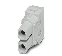 PHOENIX CONTACT HC-M-02-CT-F - Modulo di contatto con 2 poli, 2 contatti di potenza, presa 830 V, 40 A, 1,5 mm²-10 mm², 5 pezzi, colore grigio chiaro