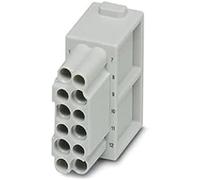 PHOENIX CONTACT HC-M-12-CT-F - Modulo di contatto con 12 poli, 12 contatti di controllo, presa 250 V, 10 A, 0,14 mm²-2,5 mm², 5 pezzi, colore grigio chiaro