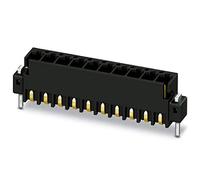 PHOENIX CONTACT MCV 0,5/9-G-2,54 SMD R56 Connettore per circuito stampato 0,5 mm², sezione nominale 9 porte, MCV 0,5/..-G-SMD serie articoli, dimensioni griglia 2,54 mm, nero, 315 pezzi