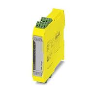 PHOENIX CONTACT PSR-MC37-3NO-1NC-24DC-SP Relè di sicurezza per fermata di emergenza e porte di protezione e, funzionamento a 1 o 2 canali, avvio automatico o manuale, rilevamento del circuito
