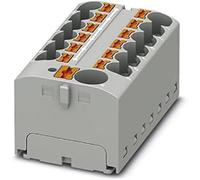 PHOENIX CONTACT PTFIX 10/12X4 - Blocco di distribuzione GY 450 V, 32 A, numero di porte 13, sezione 0,2 mm² - 6 mm², AWG 24-10, larghezza 46,3 mm, altezza 21,7 mm, 8 pezzi, colore: Grigio