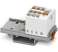 PHOENIX CONTACT PTFIX 6/6X2,5-NS35 WH - Blocco di distribuzione con orientamento verticale e alimentazione integrata, 690 V, 24 A, numero di porte 7, sezione 0,14 mm²-4 mm²
