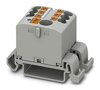 PHOENIX CONTACT PTFIX 6/6X2,5-NS35A GY - Blocco di distribuzione orizzontale e alimentatore integrato, 690 V, 24 A, Numero di connessioni, sezione 0,14 mm²