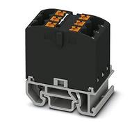 PHOENIX CONTACT PTFIX 6X2,5-NS15A BK - Blocco di distribuzione con orientamento orizzontale, 690 V, 24 A, numero di porte 6, sezione 0,14 mm²-4 mm²