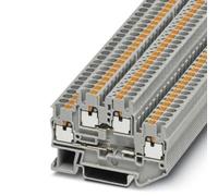 Phoenix Contact PTTB 2.5-2BE - Morsetto per fila, grigio, 0,14 → 4 mm², 500 V/26 A, confezione da 50 pezzi
