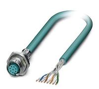 PHOENIX CONTACT SACCBP-M12FS-8CON-M16/2.0-940 - Connettore da incasso per sistema bus a 8 poli, con cavo bus da 2 m, 4 x 2 x 0,14 mm²
