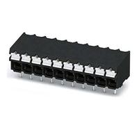PHOENIX CONTACT SPT-THR 1,5/2-H-3,81 P20 R24 - Morsetto per circuito, sezione nominale 1,5 mm², 2 porte, serie SPT 1,5/.-H-THR, dimensioni griglia 3,81 mm, lunghezza del perno 2 mm, nero, 250 pezzi