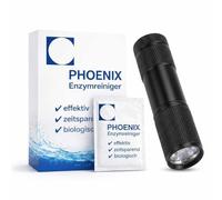 Phoenix - Detergente per giardino, 20 g (1 litro), detergente enzimatico + lampada UV, granulato concentrato, per terrazze, pavimentazioni, legno, cemento, mobili da giardino, aiuole rialzate, cortile