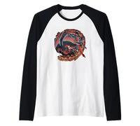 Phoenix di Katsushika Hokusai Maglia con Maniche Raglan
