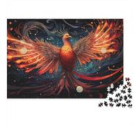 Phoenix Fire Bird Colourful Blazing Fire Phoenix 1000 Pieces Jigsaws Adults The Impossible Challenge Home Activity 38x26cm/1000pcs