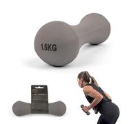 Phoenix Fitness RY927 Peso con manubri in neoprene per la casa e la palestra Esercizio di fitness Allenamento per braccia e mani, singolo, 1,5 kg, Grigio