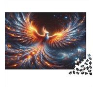 Phoenix Fuoco Cosmico Puzzles 1000 Pezzi In cartone Resistente, Un Puzzle Per Gioco Educativo Per La Sgonfiatina, Ideale Per Attività Fuzzle Post-scuola, 52x38cm/1000pcs