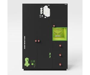 phoenix group AG Armadio in legno, nero, 3 ante