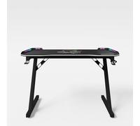 phoenix group AG Minecraft Scrivania, Legno ingegnerizzato Metallo Melammina, Nero Effetto Carbonio, 120x74x60