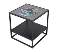 phoenix group AG Minecraft Tavolino, Metallo Legno ingegnerizzato, Nero, 1 Ablage