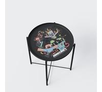 phoenix group AG Minecraft Tavolino, Metallo, Nero, Rotondo