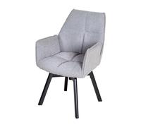 phoenix group Lara - Set di 2 sedie grigie