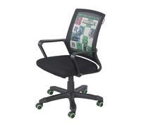 phoenix group Minecraft 92-111,5 - Sedia da ufficio, in plastica, colore: Nero