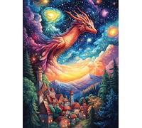 Phoenix in Fiery Forest Puzzle 1000 Pezzi Van Gogh Per Amanti Dell'arte Cartone Rigido Anti Riflesso Notte Stellata Per Decorazione Soggiorno Qualità Museale Top Vendita 1000 PCS