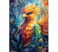 Phoenix in Flower Garden Rompicapo 500 Pezzi Per Decorazione Camera Bambini Mitos Cuento De Hadas Cartone Atossico Tema Disney Per Cameretta Attività Educativa Con Confezione Regalo 500 PCS